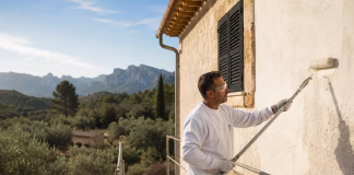 Als Maler auf Mallorca – Beruf, Ausbildung und Perspektiven Maler auf Mallorca - Fassade streichen