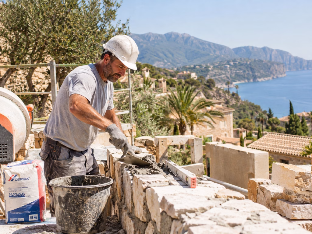 Maurer Mallorca - Natursteinmauer mit Ausblick