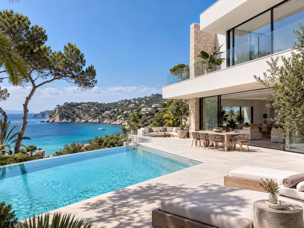 Villa auf Mallorca mit Pool und Meerblick